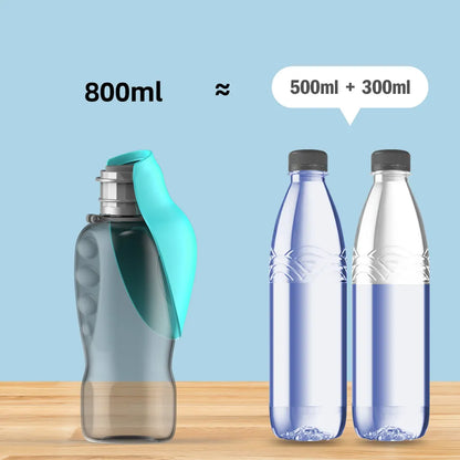 800ml Portable Dog Water Bottle For Big Dogs